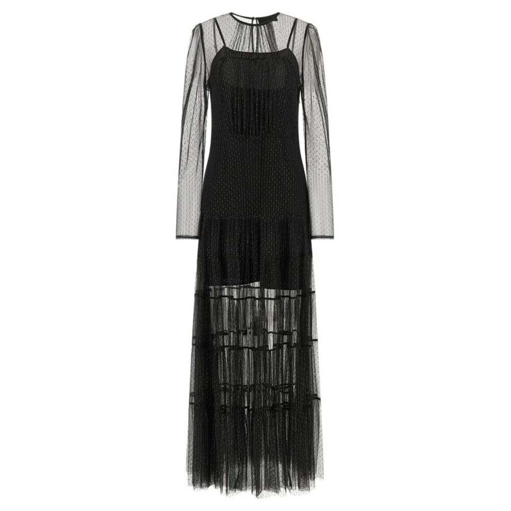 Twinset Black Polyamide Long Women's Dress